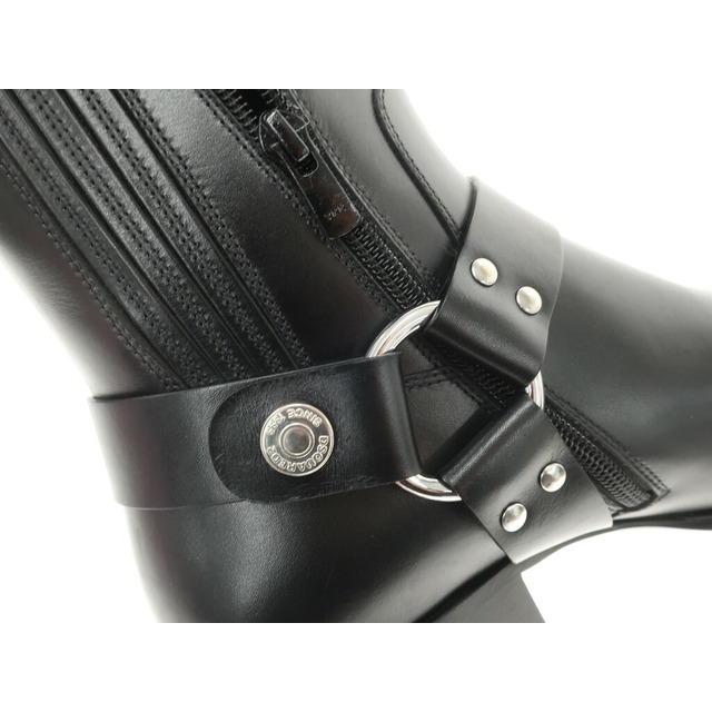 DSQUARED2(ディースクエアード)の【新品】ディースクエアード DSQUARED2 サイドジップ リングブーツ ブラック【サイズ42】【メンズ】 メンズの靴/シューズ(ブーツ)の商品写真