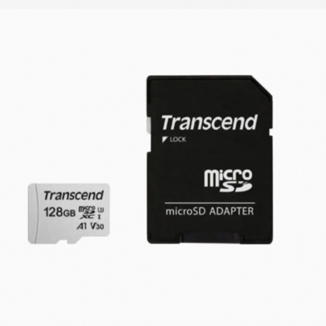 Transcend(トランセンド)の値下　microSD 300S TS128GUSD300S-AE （128GB） スマホ/家電/カメラのPC/タブレット(PC周辺機器)の商品写真