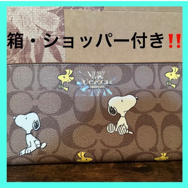 coach スヌーピー　長財布　母の日のプレゼントに‼️　新作　新品