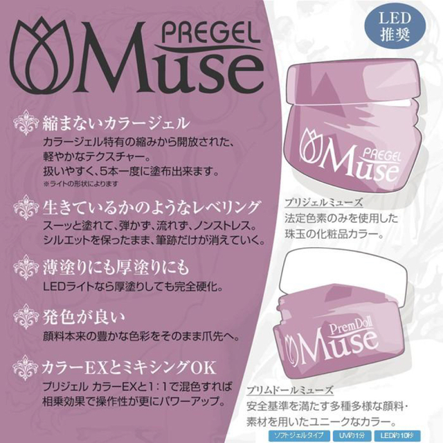 Muse paegelミューズ レディワイン S064 コスメ/美容のネイル(カラージェル)の商品写真