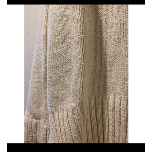 L'Appartement DEUXIEME CLASSE(アパルトモンドゥーズィエムクラス)のL'Appartement CTN FLARE S/L KNIT ホワイト レディースのトップス(ニット/セーター)の商品写真