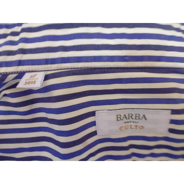 BARBA(バルバ)のtomoharuhiro様専用　バルバ　ロンドンストライプ　S　ナポリシャツ メンズのトップス(シャツ)の商品写真