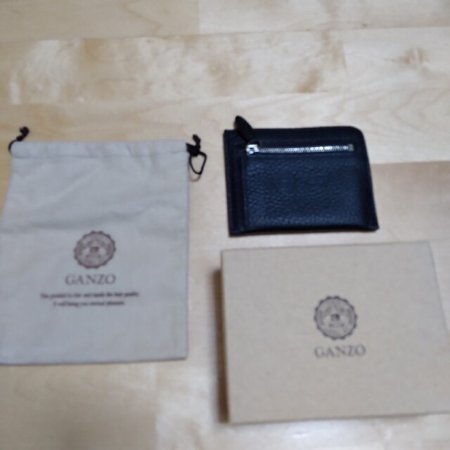 】ガンゾ GANZO フレンチカーフ 札バサミ 財布