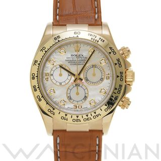 ロレックス(ROLEX)の中古 ロレックス ROLEX 116518NG F番(2004年頃製造) ホワイトシェル /ダイヤモンド メンズ 腕時計(腕時計(アナログ))