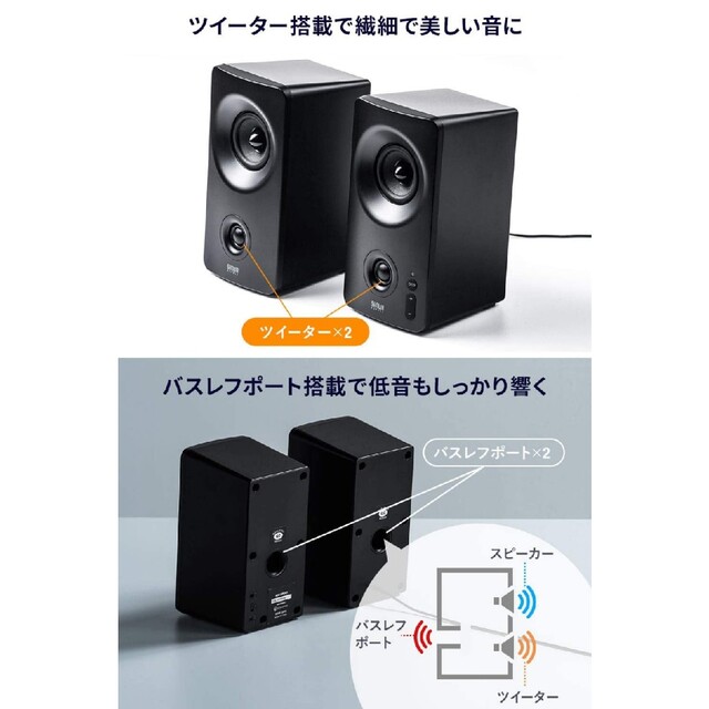 サンワサプライ Bluetooth対応スピーカー 2