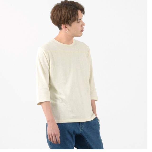 GO HEMP(ゴーヘンプ)のlanguid様専用　GO HEMP ゴーヘンプ　オーガニック七分袖Tシャツ メンズのトップス(Tシャツ/カットソー(七分/長袖))の商品写真