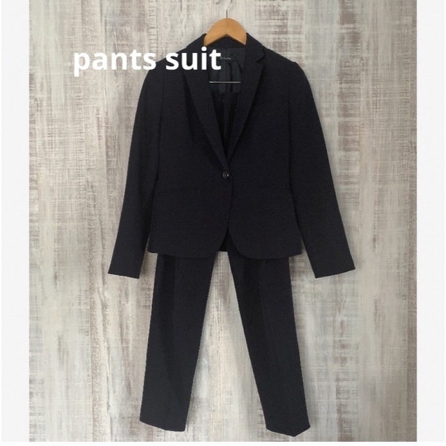 紺パンツスーツ レディースのフォーマル/ドレス(スーツ)の商品写真