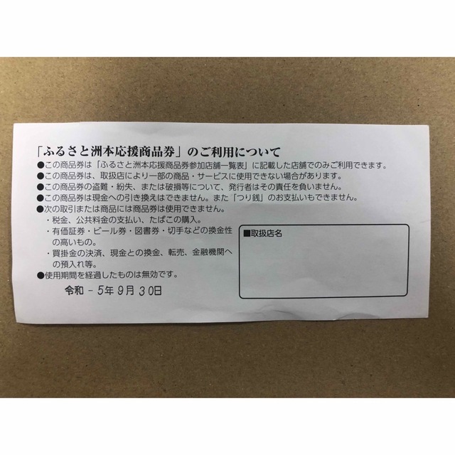 ⭐️淡路島⭐️ふるさと洲本応援商品券  C  チケットの優待券/割引券(ショッピング)の商品写真