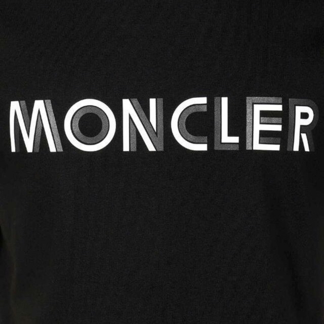 ★希少★ MONCLER Tシャツ Ｓ　モンクレール ロゴ ブラック 入手困難