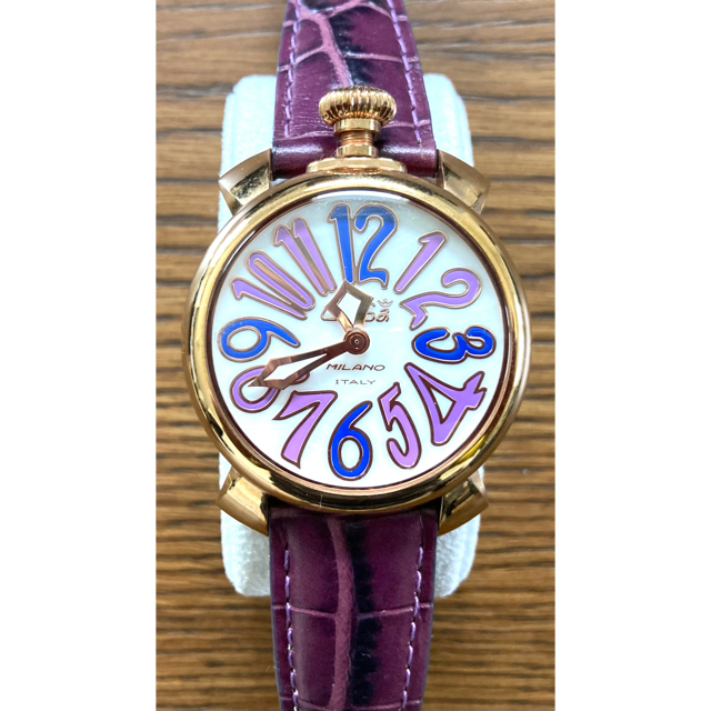 カーフ革ガガミラノ GAGA MILANO マニュアーレ40mm5021.4 極美品