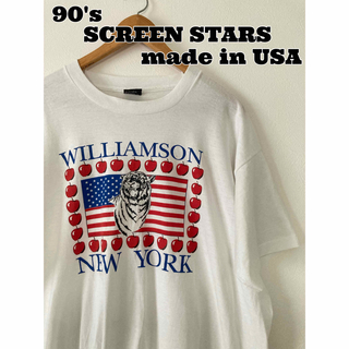 ヘインズ(Hanes)の90's古着　USA製　Tシャツ　プリントTシャツ　ビッグサイズ(Tシャツ/カットソー(半袖/袖なし))