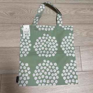 マリメッコ(marimekko)のマリメッコ　プケッティPUKETTI トートバッグ　グリーン(トートバッグ)