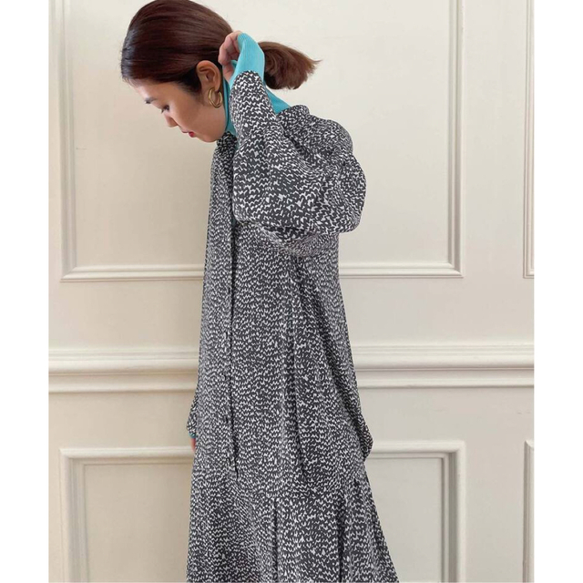 新品 IENA maisonヘリンボーンプリントワンピース イエナ メゾンイエナ