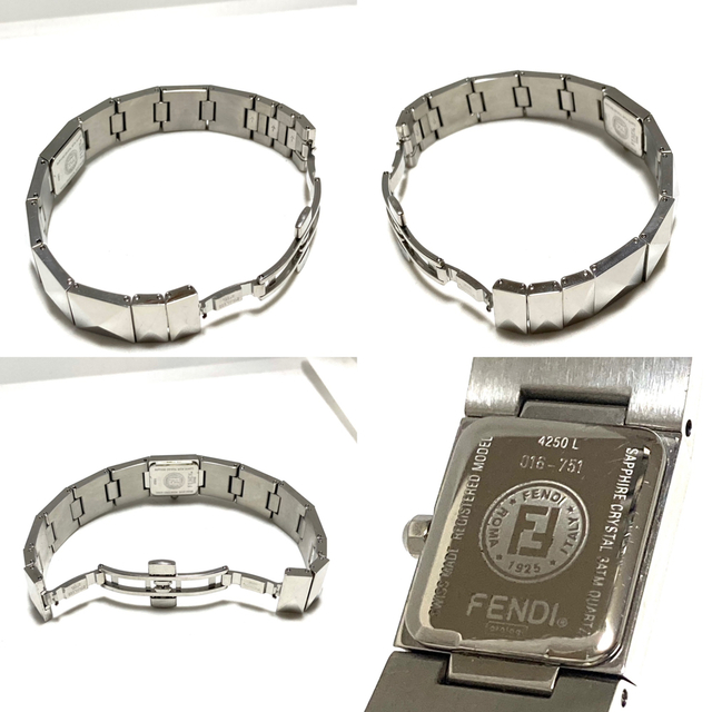 美品! FENDI フェンディ 電池新品 レディース腕時計 ピラミッド型