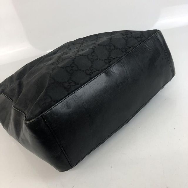 Gucci - GUCCI グッチ GGキャンバス ハンドバッグ ブラック レディース