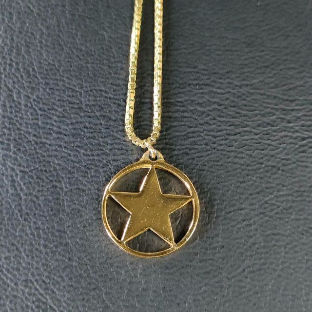【美品】Dior ディオール　ネックレス　ゴールド　サークル　スター　星　ロゴ