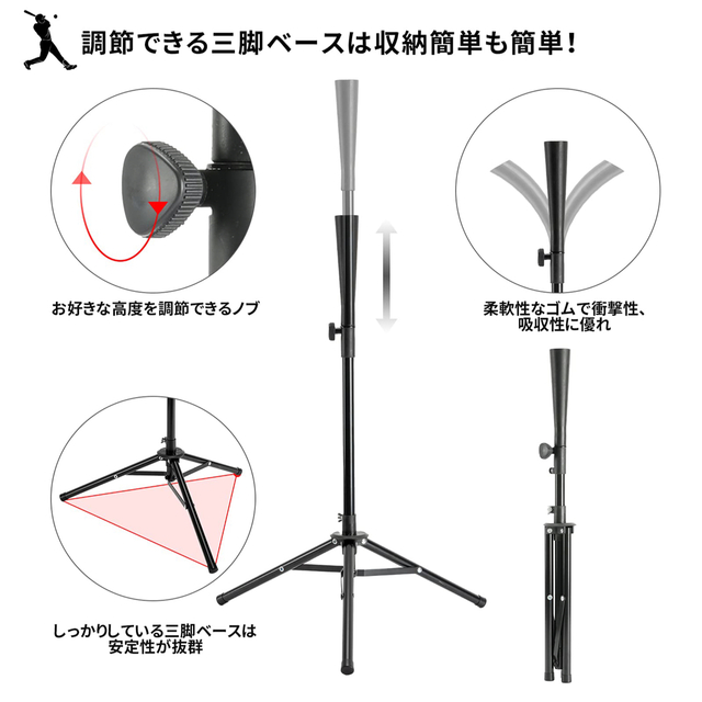 野球ネット　オレンジ　練習用　バッティング　収納バック付き スポーツ/アウトドアの野球(練習機器)の商品写真