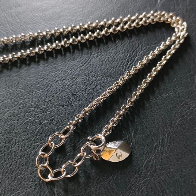 極美品】Dior ディオール ネックレス シルバー DIORロゴ ピンクハート