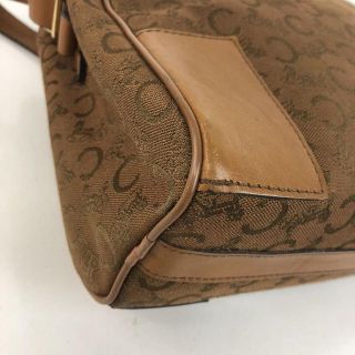 celine - CELINE セリーヌ Cロゴ 馬車ロゴ ショルダーバッグ ブラウン