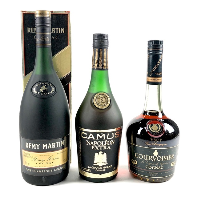 3本 REMY MARTIN CAMUS COURVOISIER コニャック