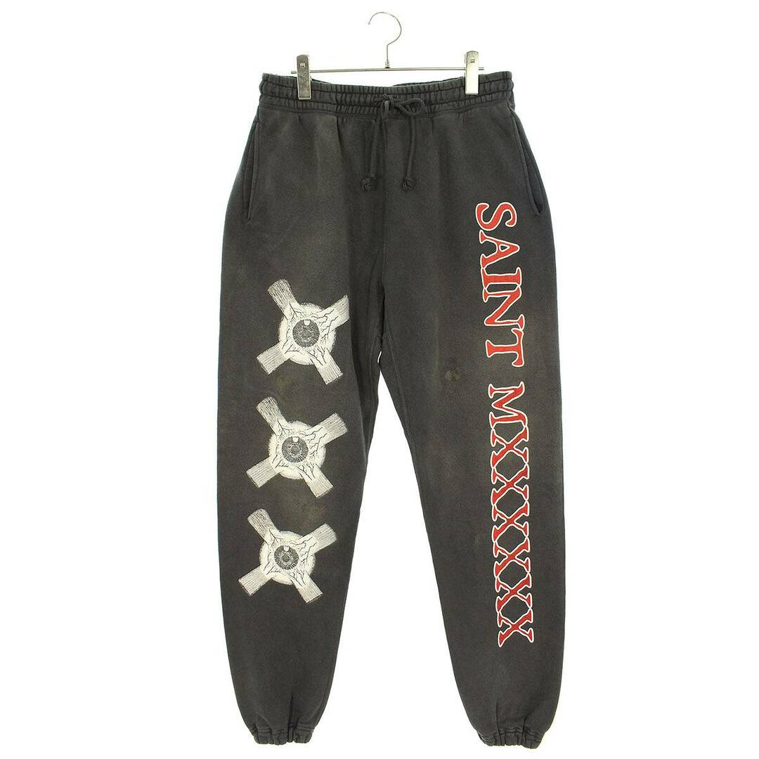 セントマイケル SAINT MICHAEL  23SS  SWEAT PANTS EYEBALL SM-S23-0000-055 ヴィンテージ加工 アイボールスウェットロングパンツ  メンズ Mその他