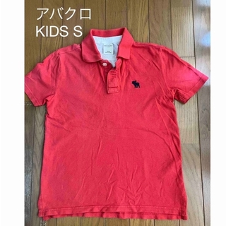 アバクロンビーアンドフィッチ(Abercrombie&Fitch)のアバクロ　赤　半袖ポロシャツ　キッズS/10(Tシャツ/カットソー)