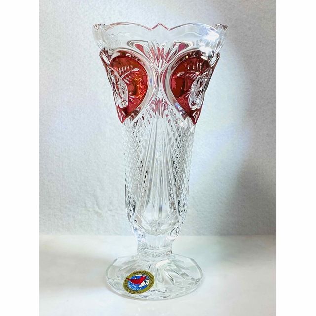 【BEYER】西ドイツ製 クリスタルガラス 花瓶