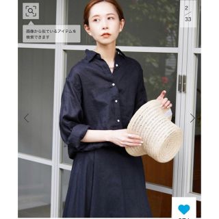 スローブイエナ(SLOBE IENA)のSLOBE IENA European Linen レギュラーシャツ(シャツ/ブラウス(長袖/七分))