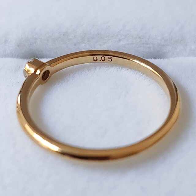 AHKAH アーカー ダイヤモンド ブリリアン リング K18YG 0.05ct | www