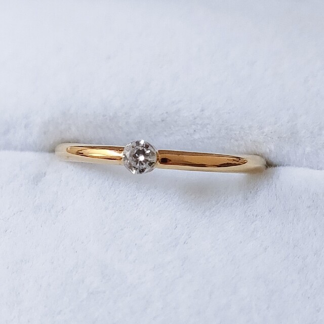 AHKAH アーカー ダイヤモンド ブリリアン リング K18YG 0.05ct | cprc