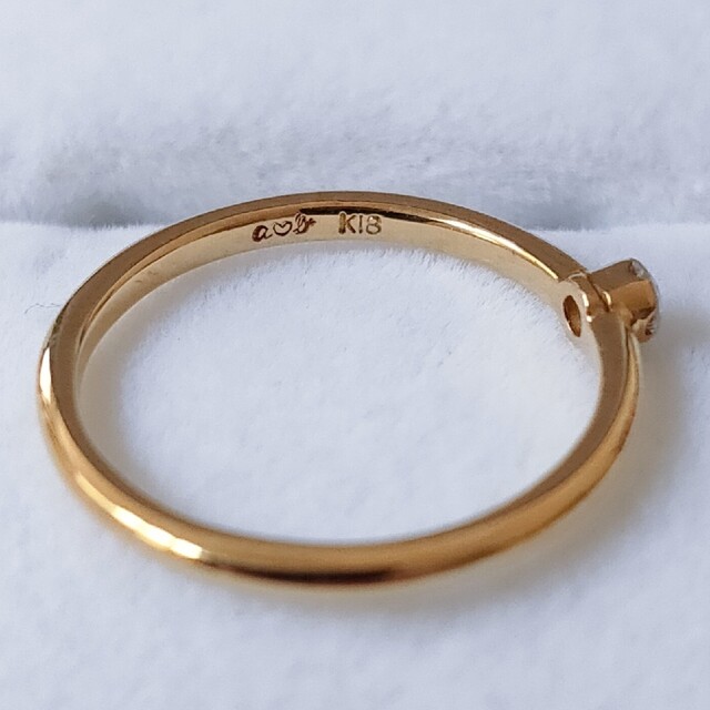 AHKAH アーカー ダイヤモンド ブリリアン リング K18YG 0.05ct | www