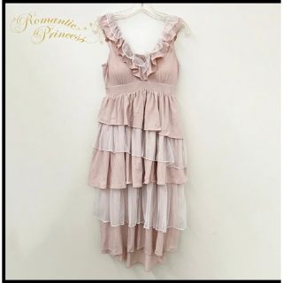 新品RomanticPrincess ティアードフリルフィッシュテールワンピース(ルームウェア)