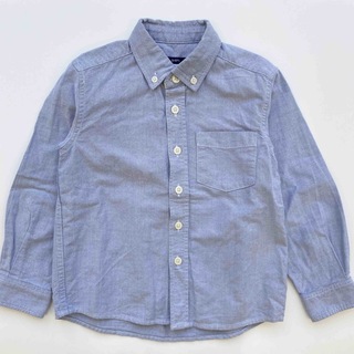 シップスキッズ(SHIPS KIDS)のサイズ110 SHIPS  レギュラーカラー シャツ 結婚式　入学式　ブルー(Tシャツ/カットソー)