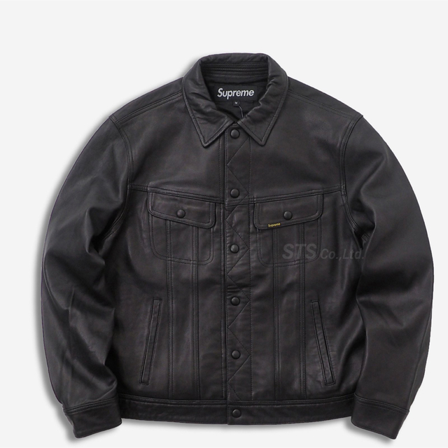 Supreme leather trucker jacket SorMジャケット/アウター