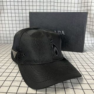 ゆったり柔らか PRADA プラダ ロゴジャガード キャップ ビッグロゴ M