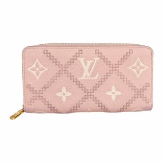 ルイヴィトン(LOUIS VUITTON)の　ルイ・ヴィトン LOUIS VUITTON ジッピー ウォレット M81138 ピンク モノグラム・アンプラント レディース 長財布(財布)