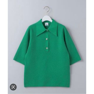 ロク(6 (ROKU))のMINI DIA MOTIF SHIRT KNIT PULLOVER(ポロシャツ)