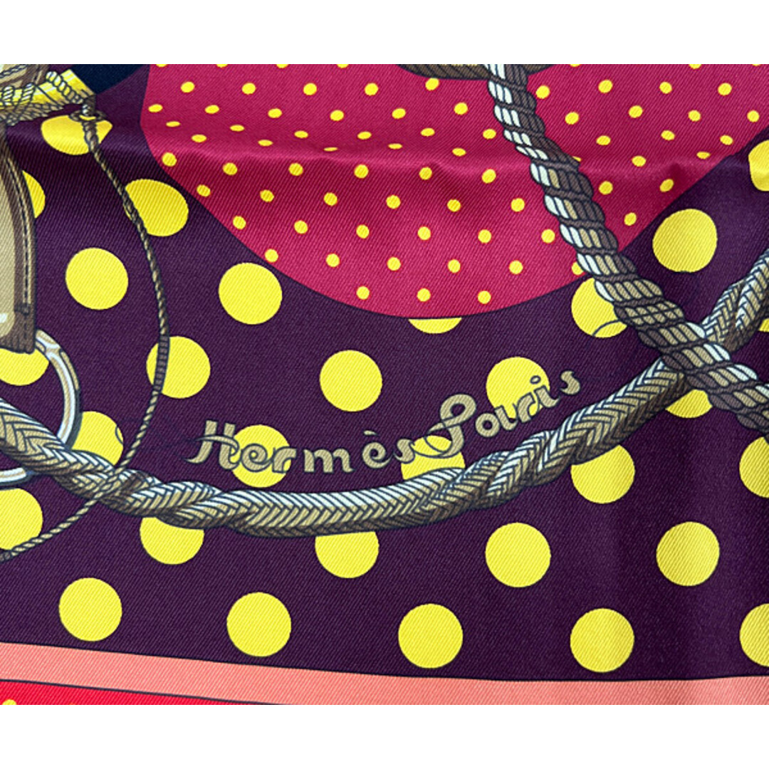 HERMES エルメス シルク スカーフ カレ70 Clic Clac a Pois クリック