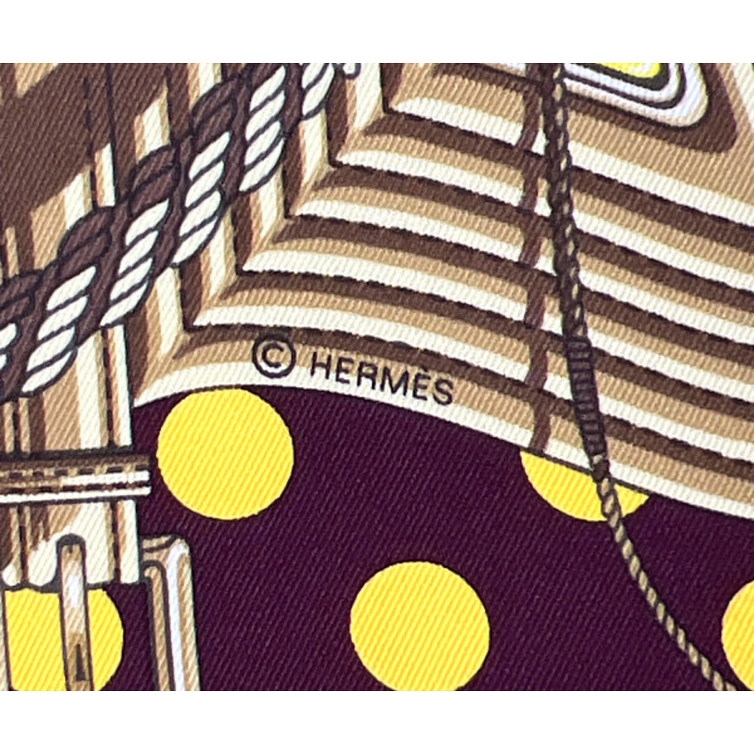 HERMES エルメス シルク スカーフ カレ70 Clic Clac a Pois クリック
