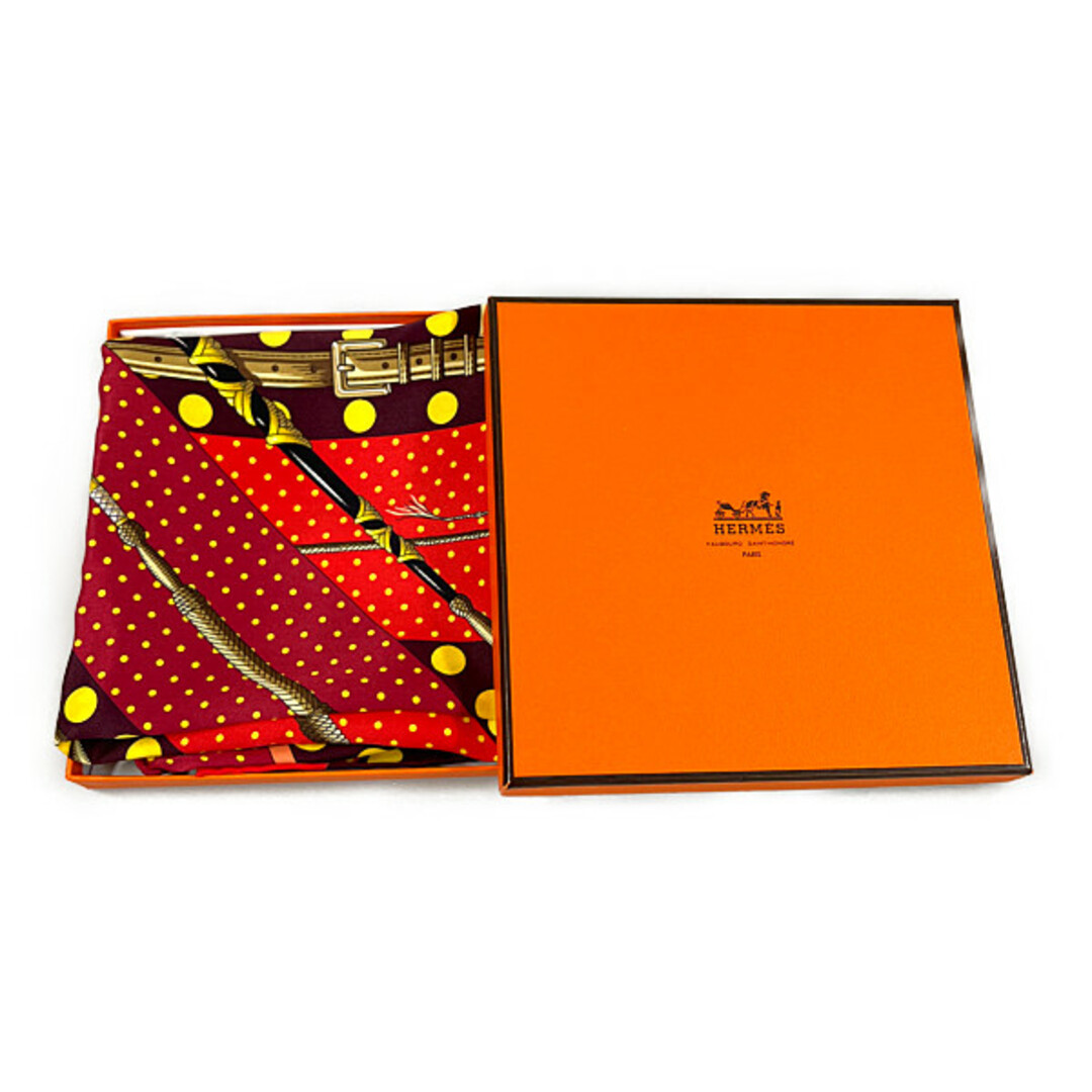 HERMES エルメス シルク スカーフ カレ70 Clic Clac a Pois クリック