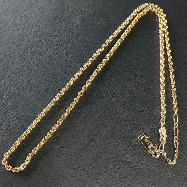 極美品】イヴサンローラン チェーン ネックレス ゴールド ロング YSL ...