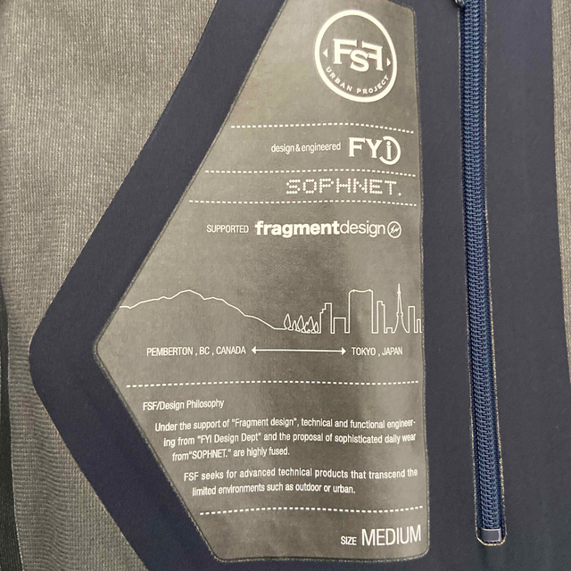 FSF／SOPHNET／NYLON JACKET／NAVY／M／FCRB