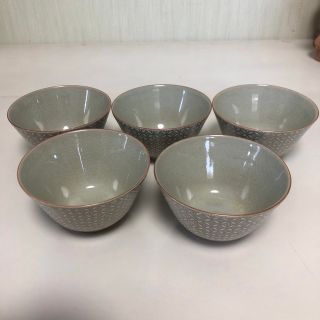 クタニセイヨウ(九谷青窯)の九谷焼　湯呑み　5客(食器)