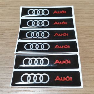 アウディ(AUDI)のアウディ　立体成形ステッカー6p激安価格に付き値引き不可。(車内アクセサリ)