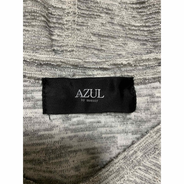 AZUL by moussy(アズールバイマウジー)のアズール  バイ　マウジー　Tシャツ　S タオル生地　グレー メンズのトップス(Tシャツ/カットソー(半袖/袖なし))の商品写真