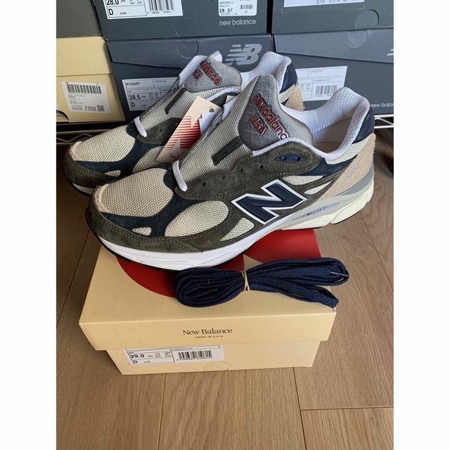 メンズ新品 new balance m990to3 29cm