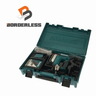 ☆美品☆makita マキタ 18V充電式ピンタッカ PT35DZK 本体ケース + 充電器(DC18RC)付 内装 リフォーム ピンタッカ― 電動工具 69622