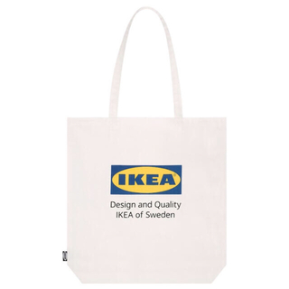 イケア(IKEA)の【新品！】IKEA エフテルトレーダ エコバッグ トートバッグ ホワイト(トートバッグ)