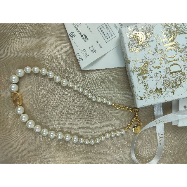 Dior パールネックレス 30 MONTAIGNE チョーカー 【送料無料/即納