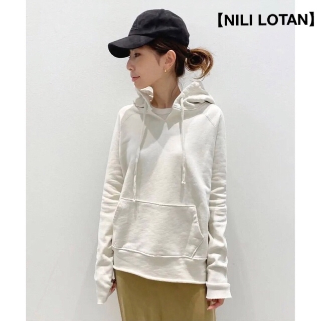 美品☆アパルトモン☆ NILI LOTAN HOODIE PARKER/ホワイト